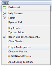Seleccionar Eclipse Marketplace Seleccionar Eclipse Marketplace