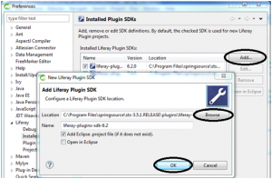 configuracion plugins sdk liferay